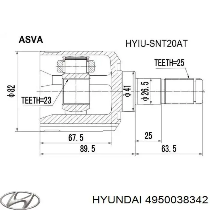  4950038342 Ssang Yong