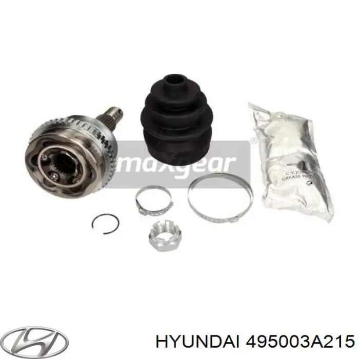 Привід передній лівий Hyundai/Kia 495003A215 ціна, від  USD