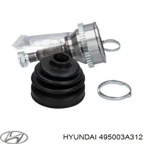 Купити 495003A312 Hyundai/Kia Ліва піввісь