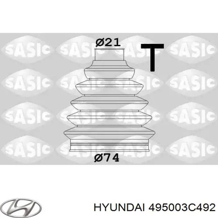 4950038492 Hyundai/Kia Привід лівий