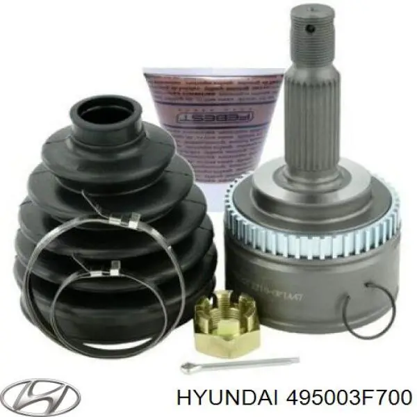 Граната колісна Hyundai/Kia 495003F700 ціна, від 56.57 USD