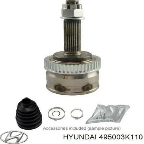 Привід передній лівий Hyundai/Kia 495003K110 ціна, від 38.89 USD