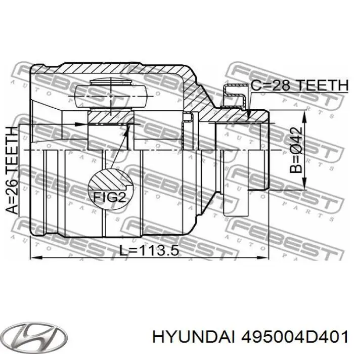 ШРУС наружный GSP 827075