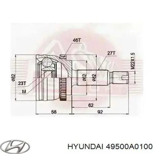 Внутришній трипоїд NTY NPWHY621 ціна, від 98.47 USD