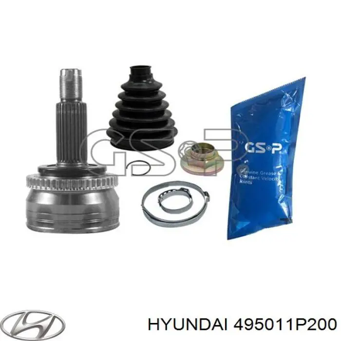 Граната колісна Hyundai/Kia 495011P200 ціна, від 28.36 USD