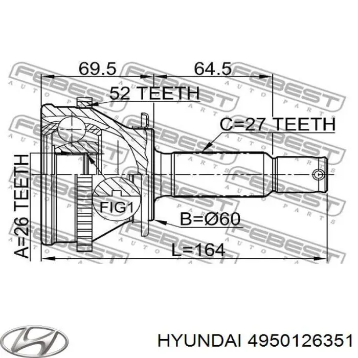  4950126351 Hyundai/Kia