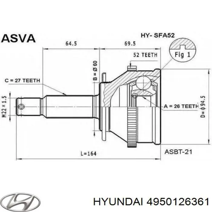  4950126361 Hyundai/Kia