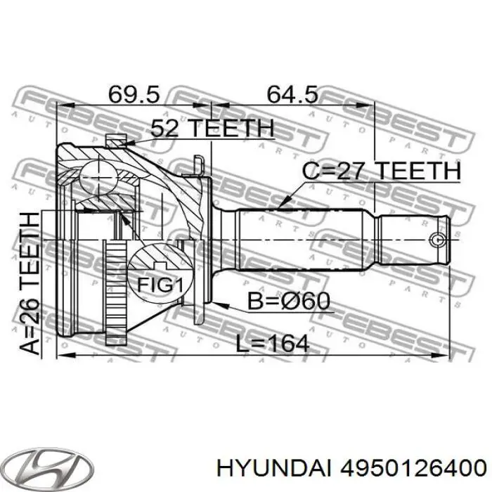  4950126400 Hyundai/Kia