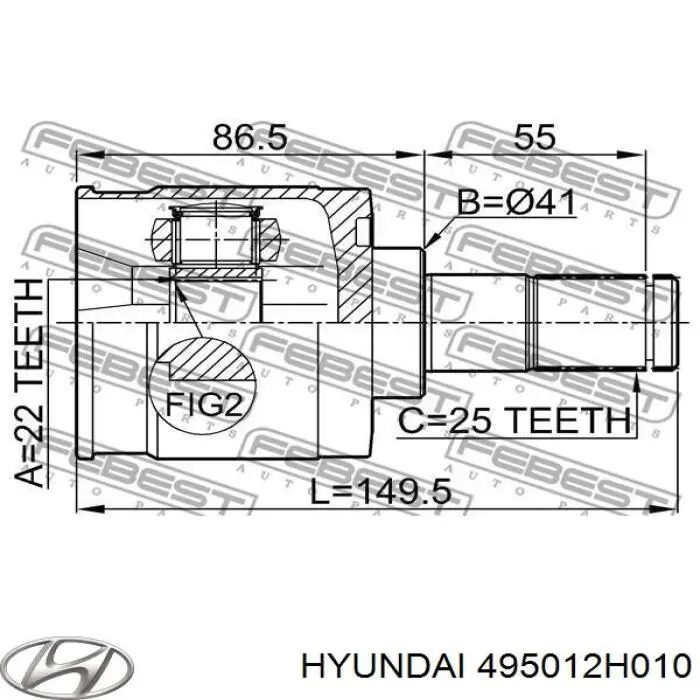 Привід передній лівий GSP 224512 ціна, від 82.08 USD