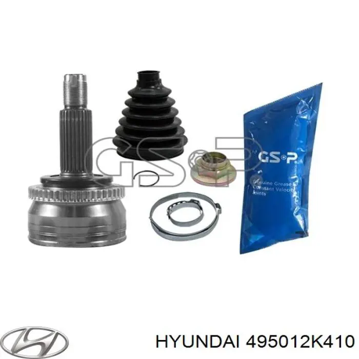 Привід передній лівий Hyundai/Kia 495012K410 ціна, від 128.34 USD
