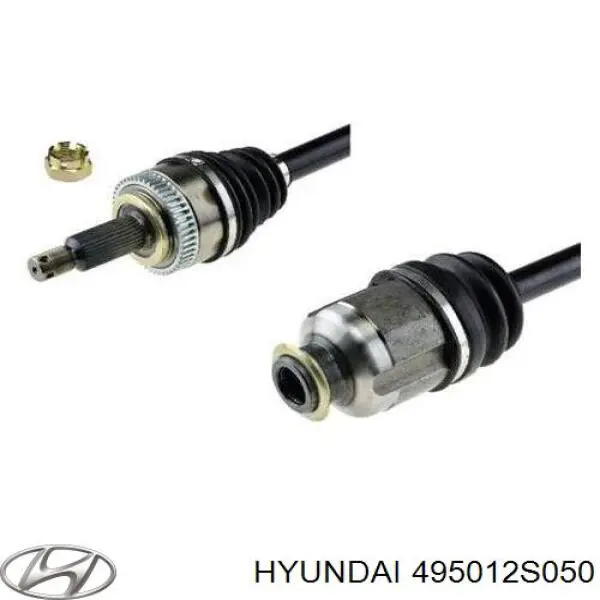 Піввісь передня, права Hyundai/Kia 495012S050 ціна, від 80.36 USD