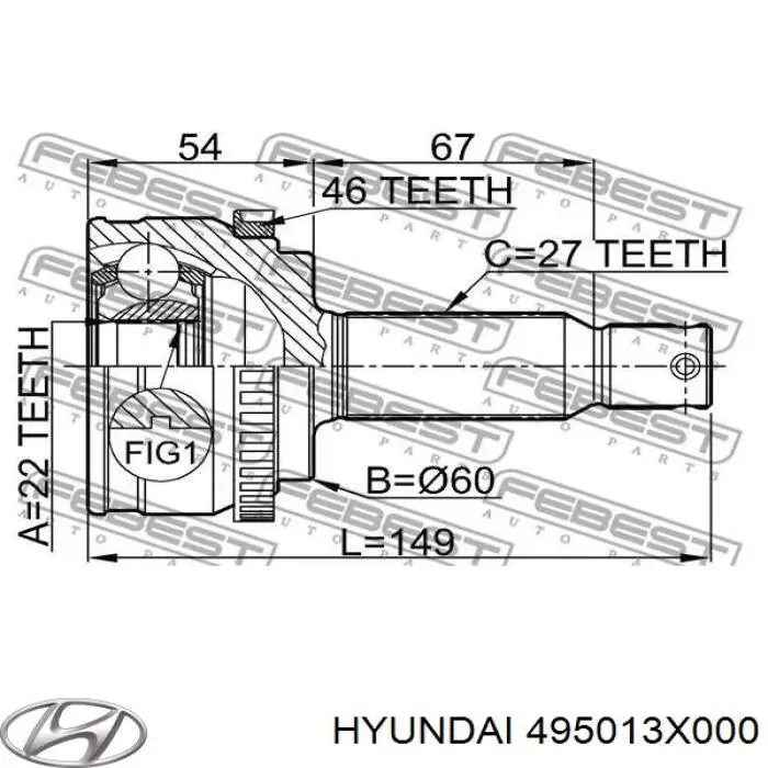 Піввісь передня, права GSP 224398 ціна, від 94.92 USD