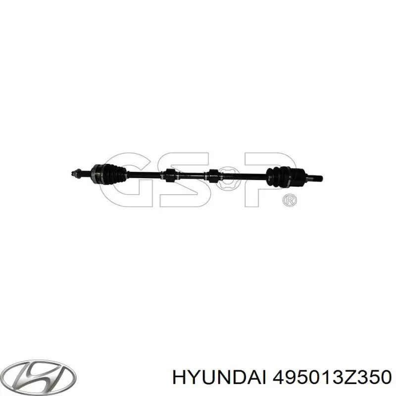 495013Z350 Hyundai/Kia Привід передній правий