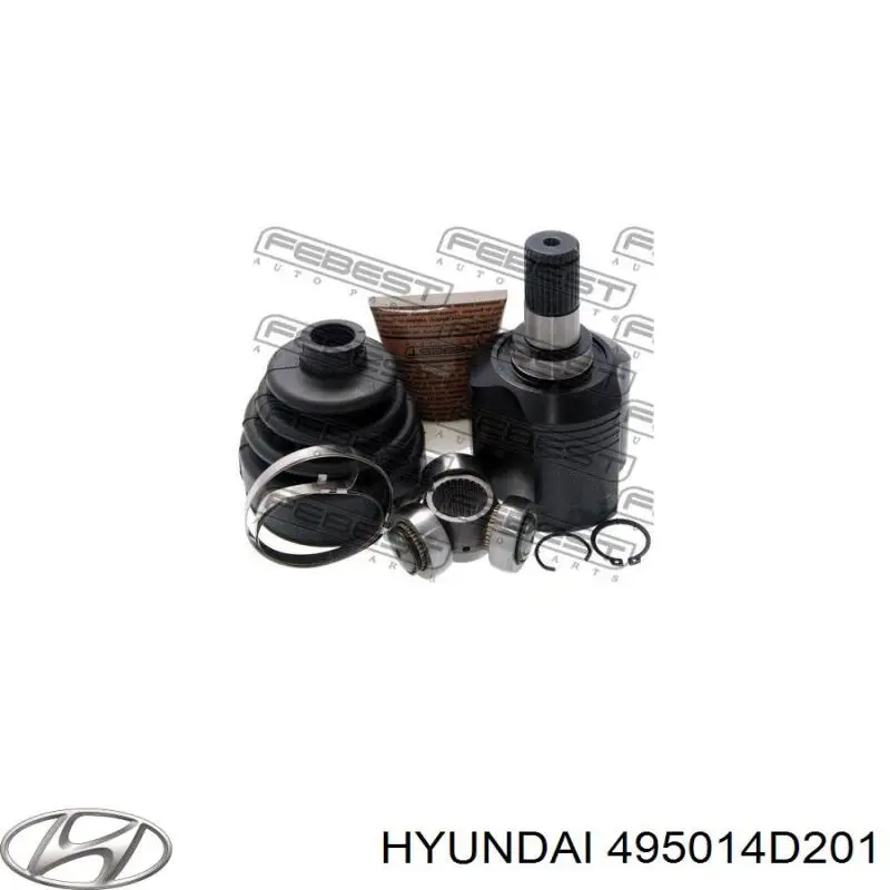 Граната колісна Hyundai/Kia 495014D201 ціна, від 40.33 USD