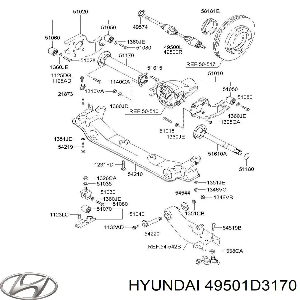  Hyundai/Kia 49501D3170 ціна, від 88.33 USD