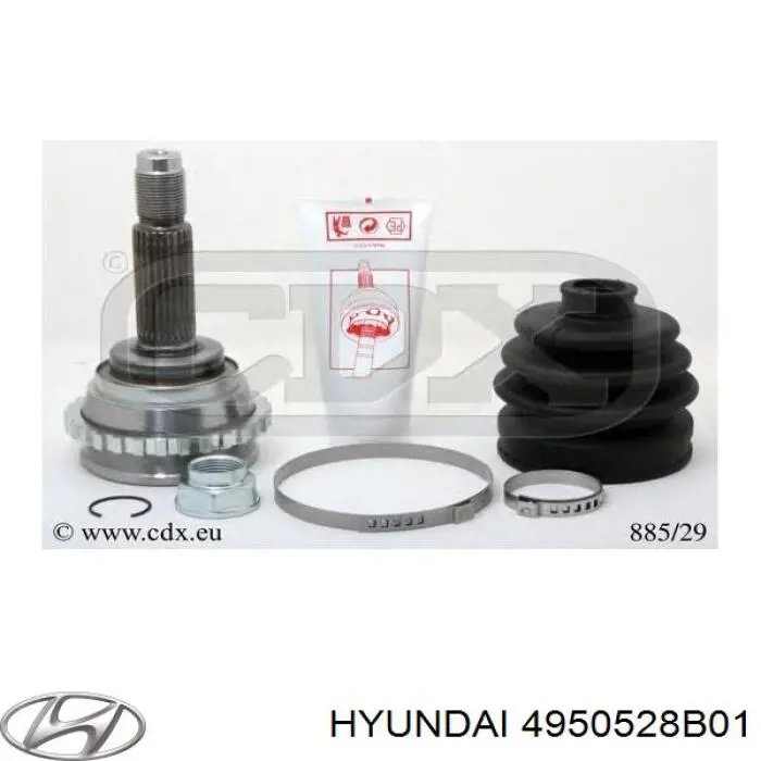ШРУС зовнішній передній 4950528B01 Hyundai/Kia