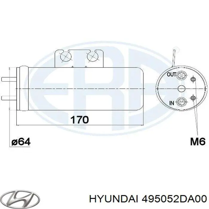 Купити 495052DA00 Hyundai/Kia Граната внутрішня ліва