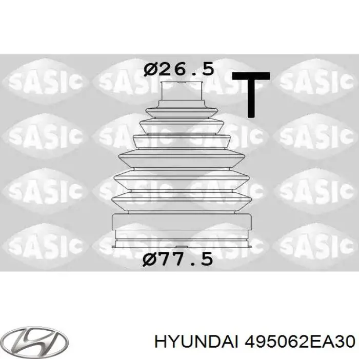 Пильник ШРУСа внутрішній, передній піввісі Hyundai/Kia 495062EA30