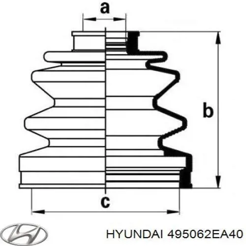 Купити 3M353A331AA Ford Пильник шарніра кутових швидкостей внутрішній передній