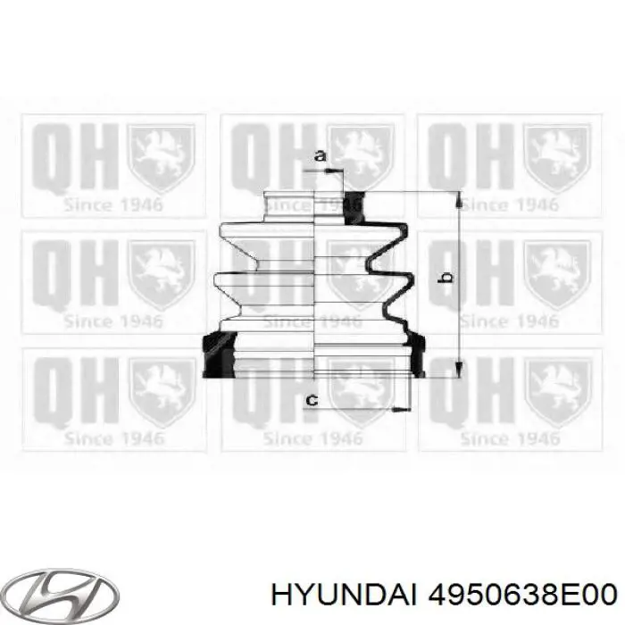 4950638E00 Hyundai/Kia пильник шруса внутрішній, передній піввісі