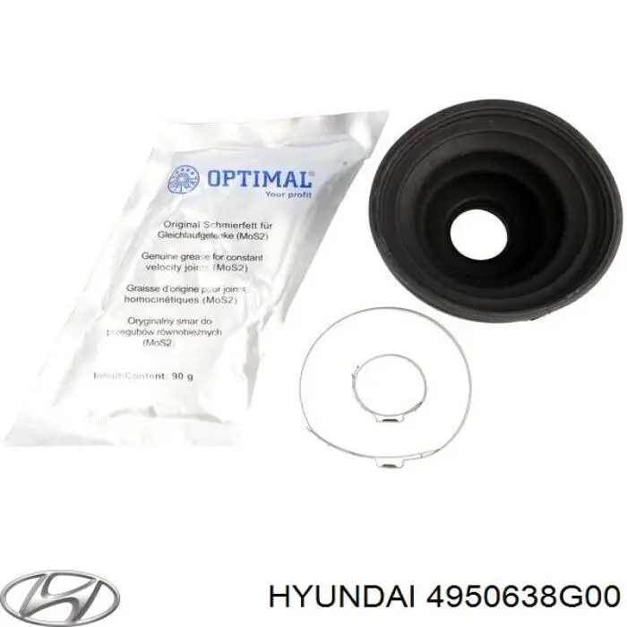 Пильник ШРУСа внутрішній, передній піввісі Hyundai/Kia 4950638G00
