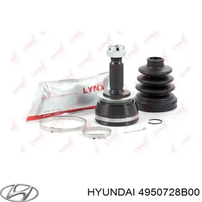 4950728B00 Hyundai/Kia Шарнір різних кутових швидкостей передній правий