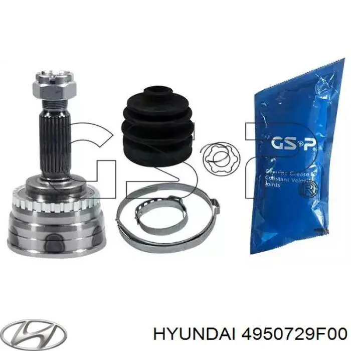 Купити 4950729F00 Hyundai/Kia Шарнір приводу зовнішній
