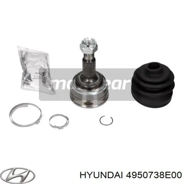 ШРУС зовнішній передній, правий Hyundai/Kia 4950738E00 ціна, від 231.62 USD