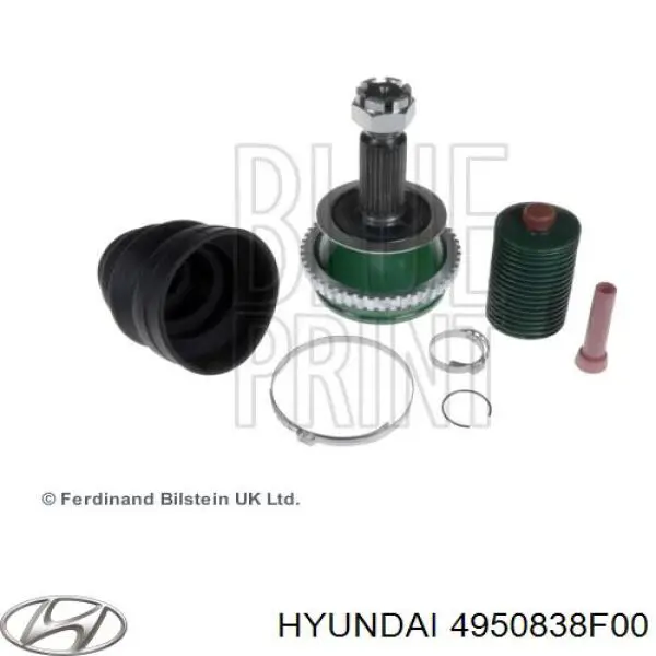 4950838F00 Hyundai/Kia піввісь (привід передня, права)