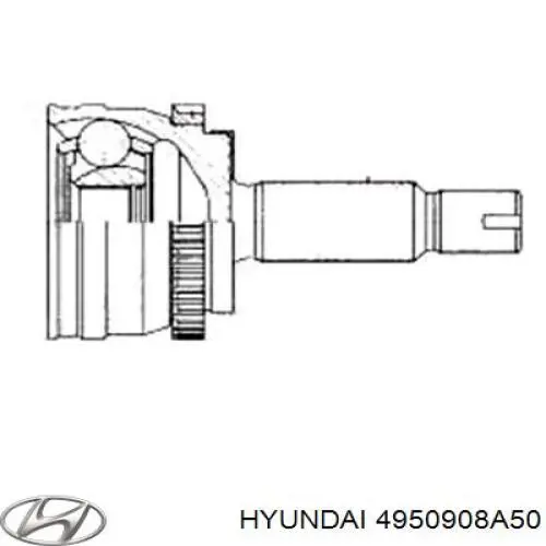 Купити 4950908A50 Hyundai/Kia Пильник шарніра приводу