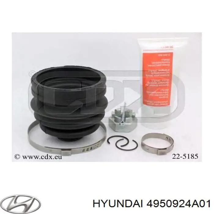 Пильник шарніра кутових швидкостей зовнішній передній Hyundai/Kia 4950924A01 ціна, від 5.83 USD