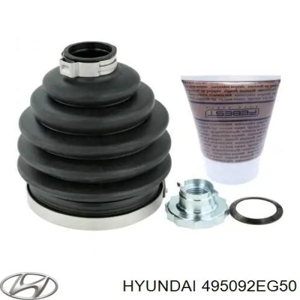Пильник шарніра кутових швидкостей зовнішній передній Hyundai/Kia 495092EG50 ціна, від 8.03 USD