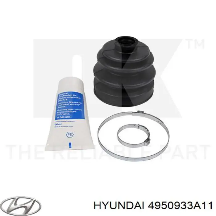 4950933A11 Hyundai/Kia пильник шруса зовнішній, передній піввісі