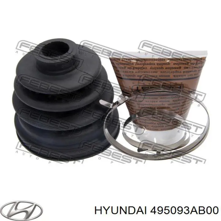 Пильник шарніра кутових швидкостей зовнішній передній Hyundai/Kia 495093AB00 ціна, від 41.73 USD