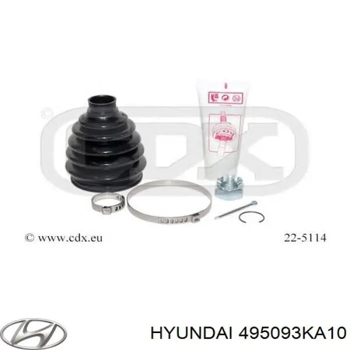 Пильник шарніра кутових швидкостей зовнішній передній Hyundai/Kia 495093KA10 ціна, від 11.17 USD