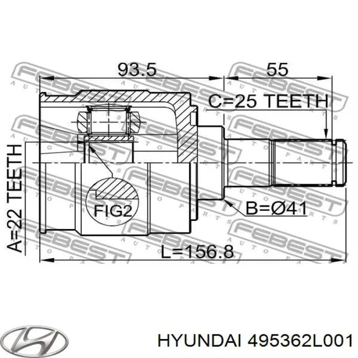  495362L001 Hyundai/Kia