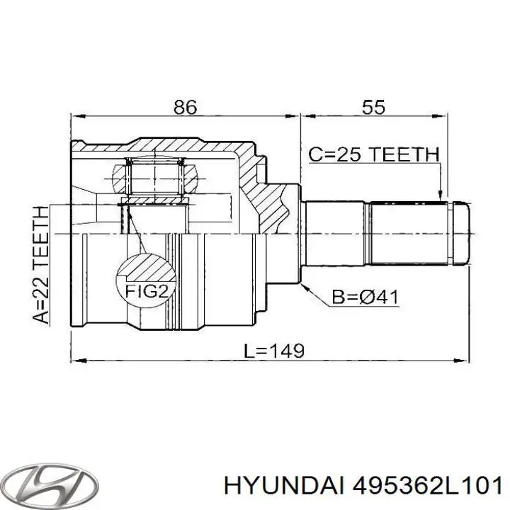  495362L101 Hyundai/Kia