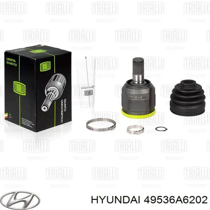 49536A6202 Hyundai/Kia ШРКШ внутрішній, передній, лівий