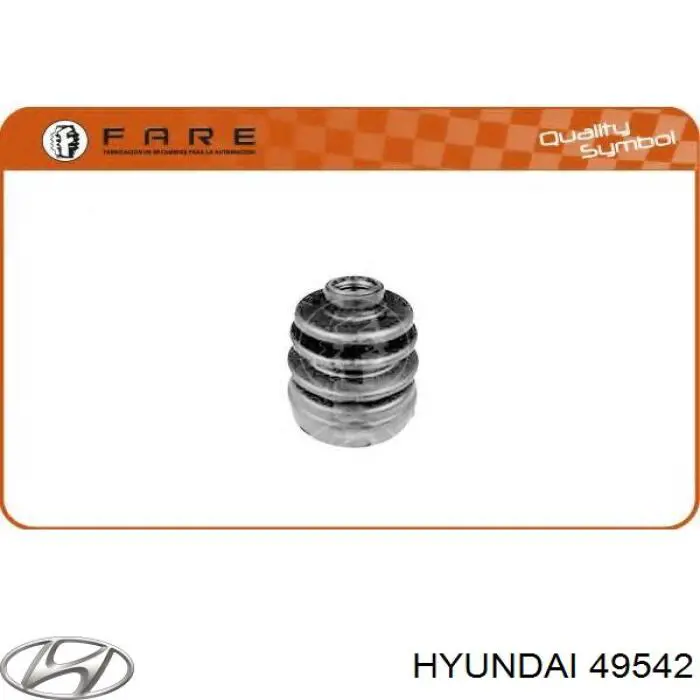 49542 Hyundai/Kia Пильник ШРКШ внутрішній, передній півосі