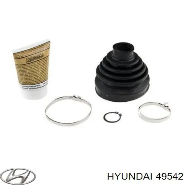 Купити 49542 Hyundai/Kia Пильник шарніра кутових швидкостей внутрішній передній