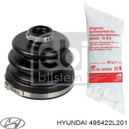 Пильник ШРУСа внутрішній, правий Hyundai/Kia 495422L201 ціна, від 24.40 USD