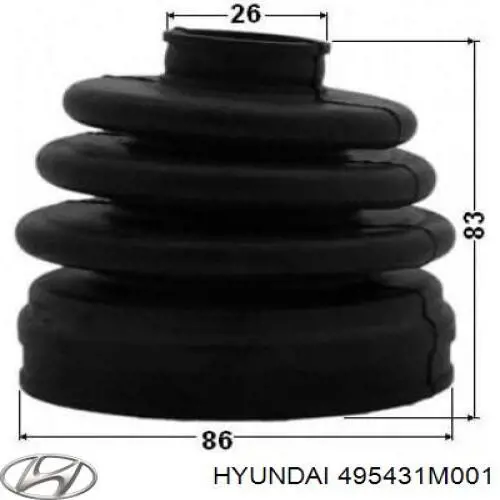  495431M001 Hyundai/Kia