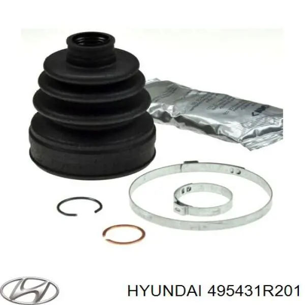 Купити 495431R201 Hyundai/Kia Пильник шарніра кутових швидкостей внутрішній передній