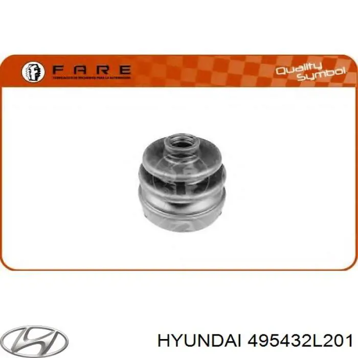 Пильник гранати внутрішній, передній півосі Hyundai/Kia 495432L201 ціна, від 15.90 USD