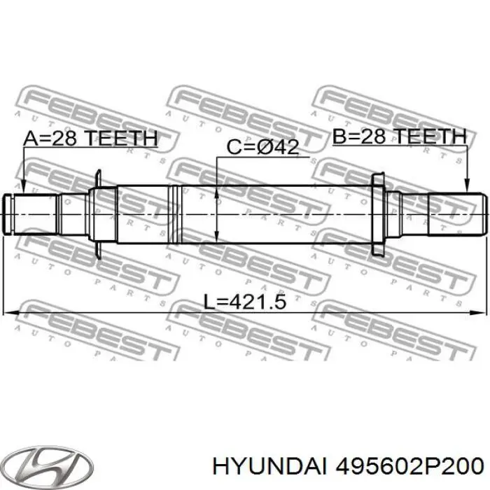 495602P200 Hyundai/Kia Промвал