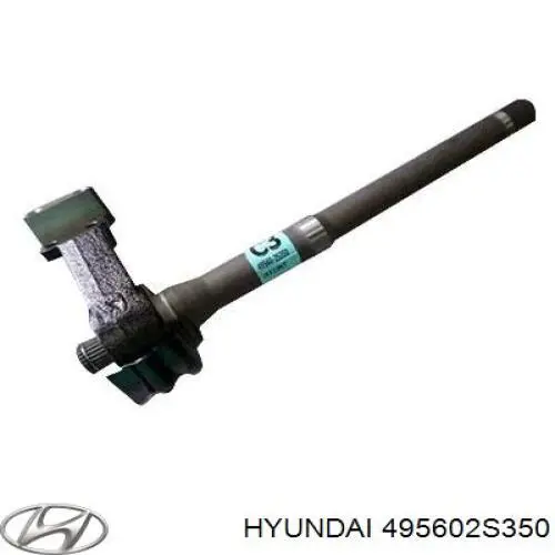 Вал приводу піввісь, проміжний Hyundai/Kia 495602S350 ціна, від 65.61 USD
