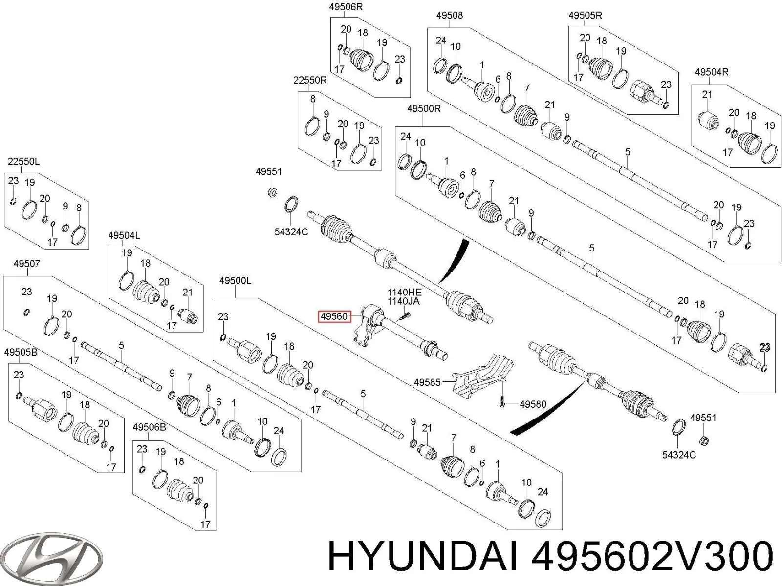 Купити 495602V300 Hyundai/Kia 