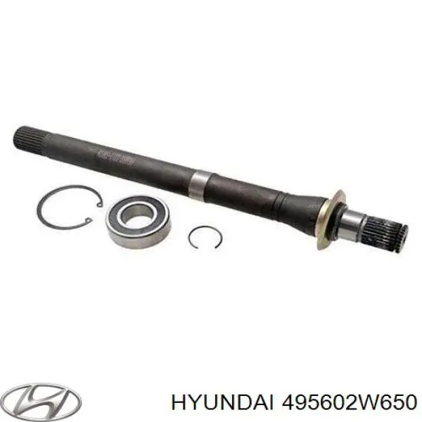 Вал приводу піввісь, проміжний Hyundai/Kia 495602W650 ціна, від 72.34 USD