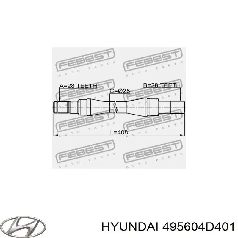  495604D401 Hyundai/Kia