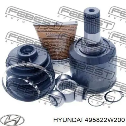 Купити HK495822W200 Market (OEM) Шарнір кутових швидкостей передній лівий